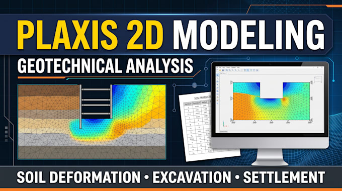 perform plaxis 2d geotechnical modeling analysis