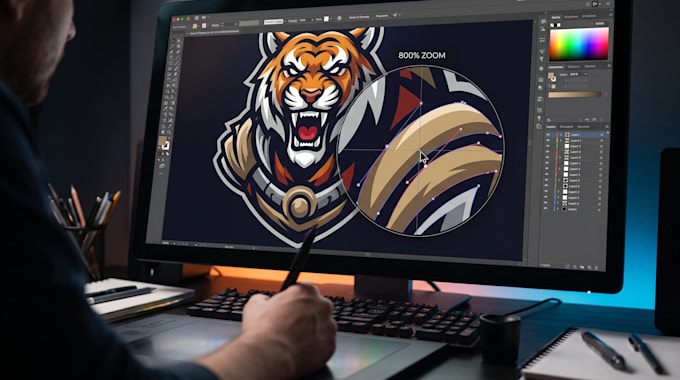 convert image or low resolution logo to high quality vector