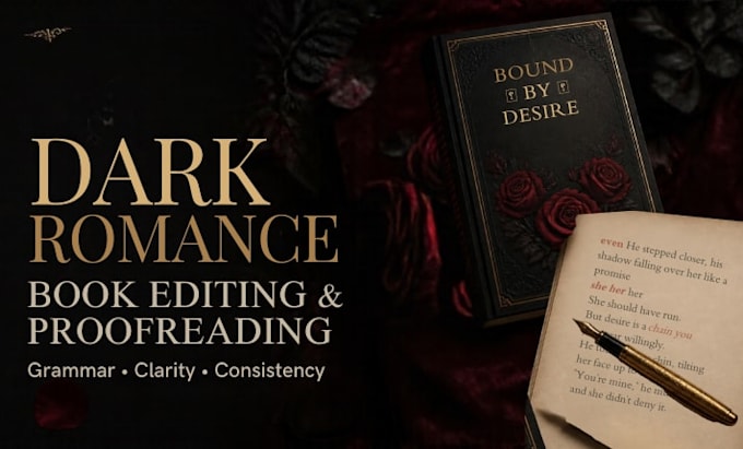 edit and proofread your dark romance novel or manuscript