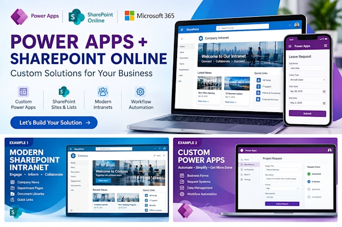 build power apps and sharepoint online solutions