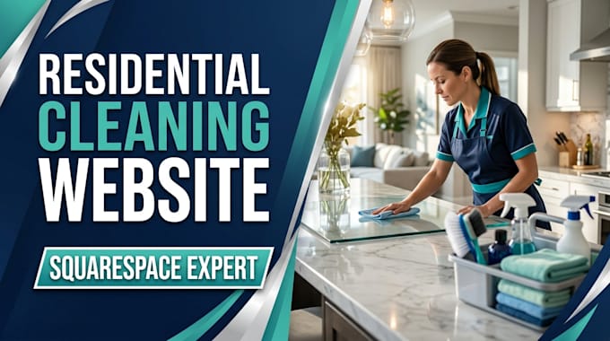 design a squarespace residential cleaning website