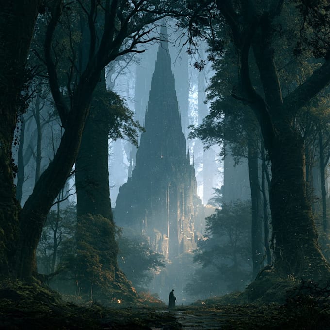 create fantasy environment concept art