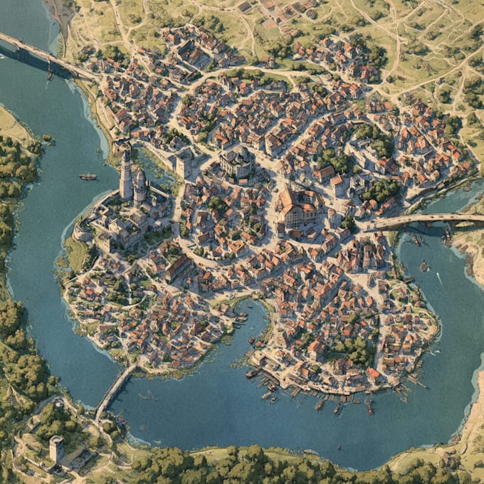 draw your dnd town map