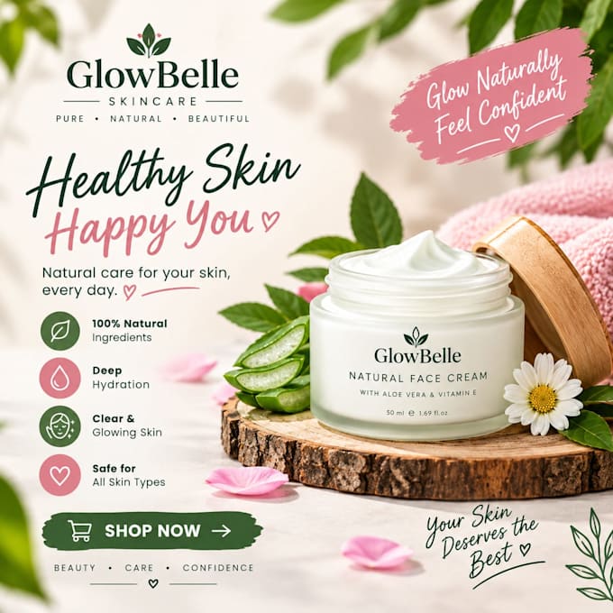design aesthetic skincare posts