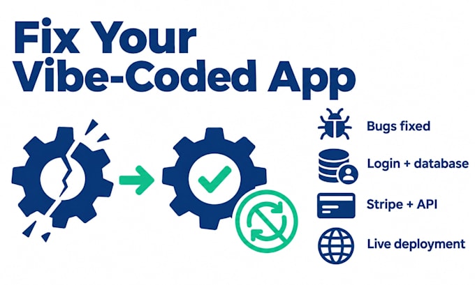 fix base44 app bugs, lovable, emergent, supabase, build errors, vibe coded apps