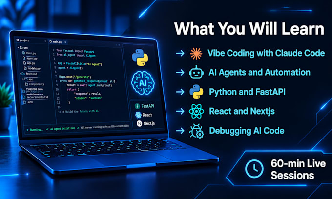 teach you vibe coding ai agents claude code python and nextjs