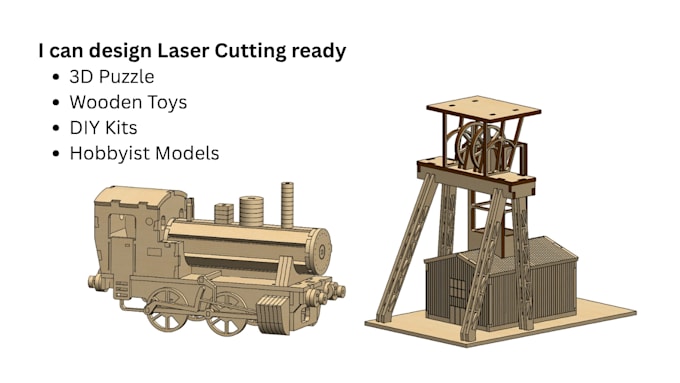do laser cut kits, models, toys, puzzles with assembly guide