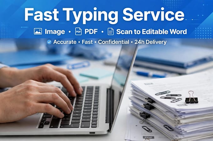 do fast paper typing, retyping, manuscript and book typing
