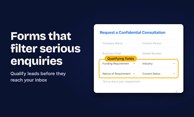 design and code a custom landing page for lead generation