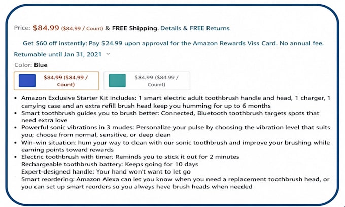 write SEO amazon listing, title and bullet points