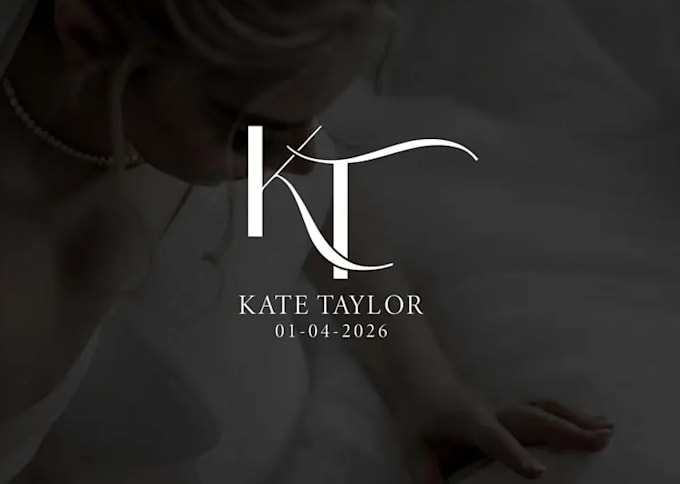 design wedding logo, wedding monogram, invitation or initials