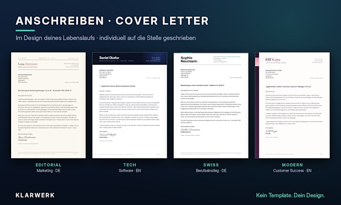 write your professional german lebenslauf and anschreiben
