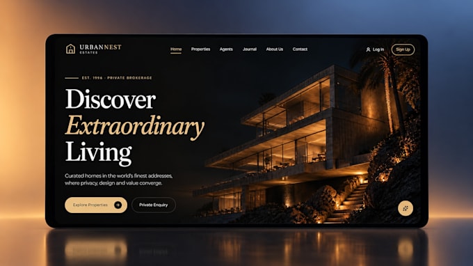 build a modern real estate website, property listing web app