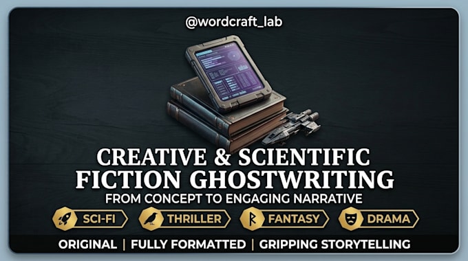 write an original short story or ghostwrite creative fiction