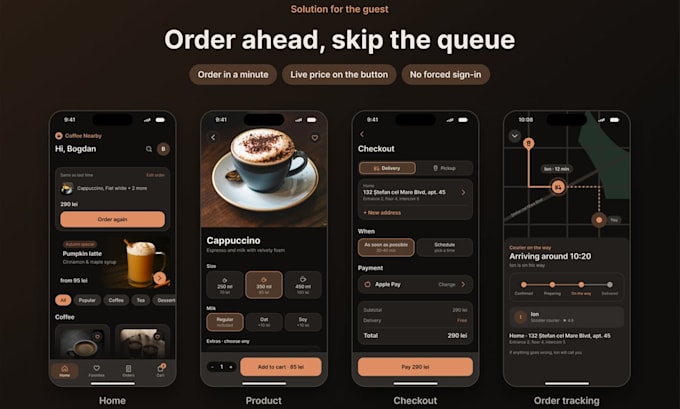 design mobile app UI UX in figma for ios and android
