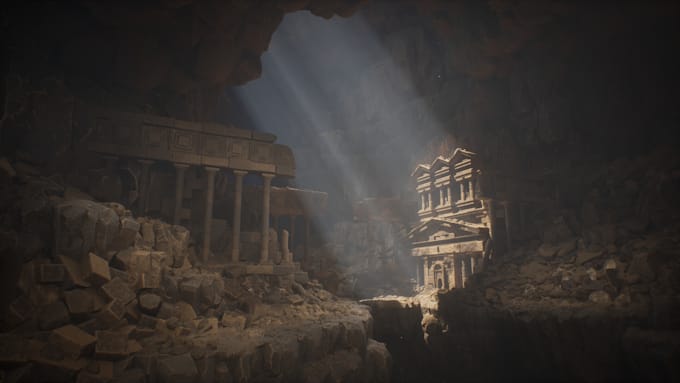 create 3d game environment, unreal engine environment, ue5 environment