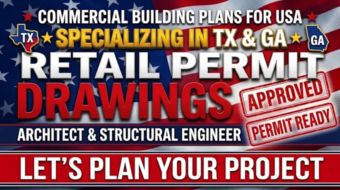 do retail building permit drawing as texas ga architect and structural engineer