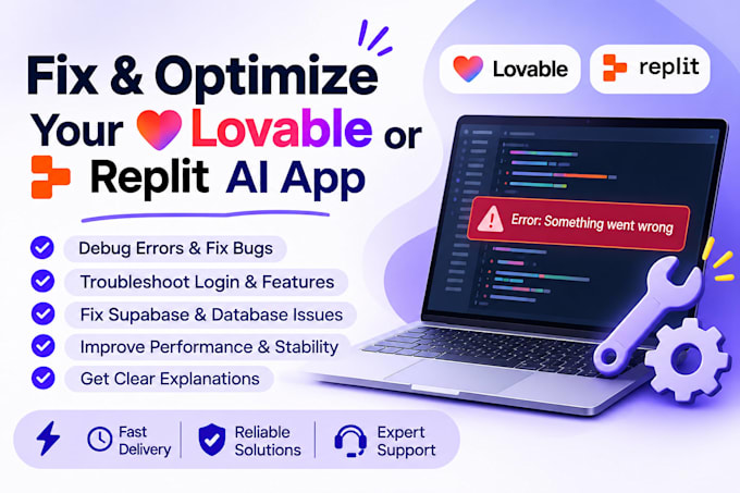 fix bugs and errors in your lovable ai, replit, or windsurf app
