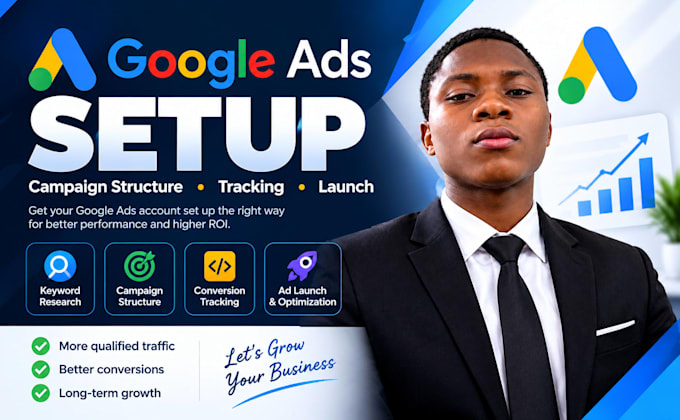 set up google ads PPC campaigns and do keyword research