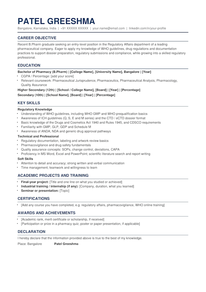 create professional resumes and profiles
