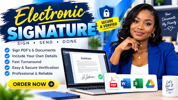 create electronic signatures and digital signature solutions