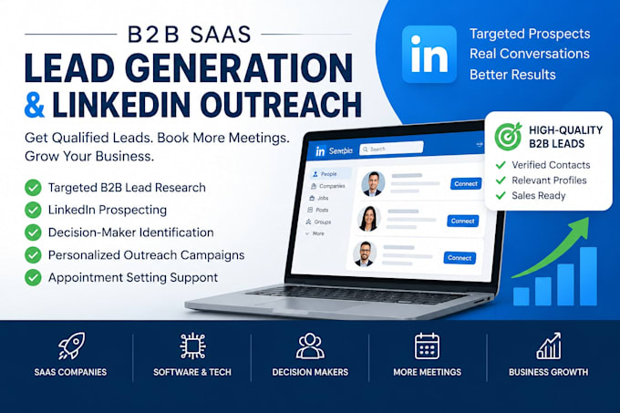 b2b saas lead generation and linkedin outreach