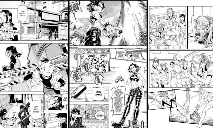 do comic book illustration graphic novel comic strip comic artist comic page art