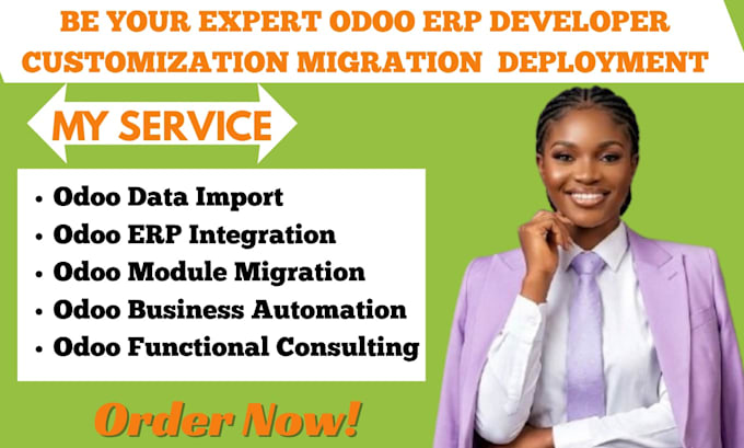 odoo modules crm erp developer customization implement migration deployment