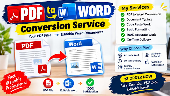 convert PDF to word and type documents accurately