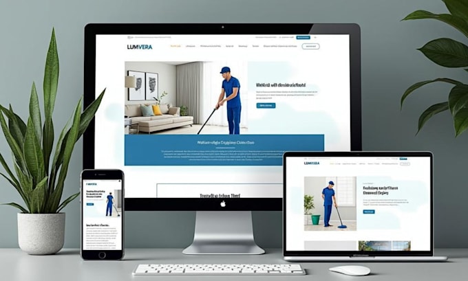 design cleaning service website or maid service website in wordpress