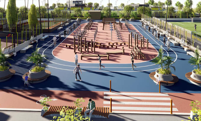 do 3d rendering of stadiums, sports complex, 3d stadium, indoor facility designs