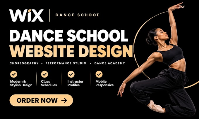 build wix dance school website choreography e performance studio website design