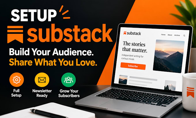 professionally setup substack design newsletter manage your substack newsletter