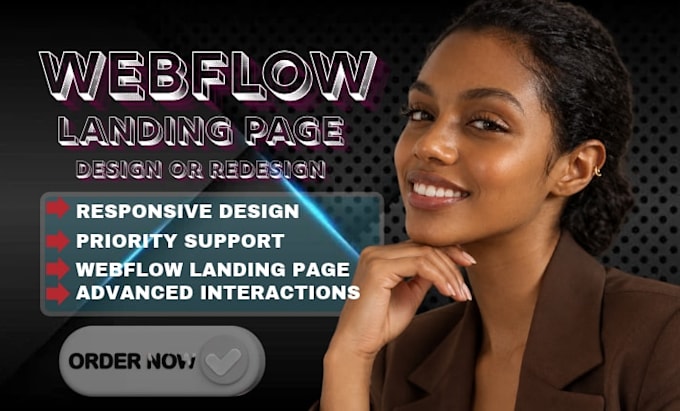 build a webflow website, landing page or figma to webflow