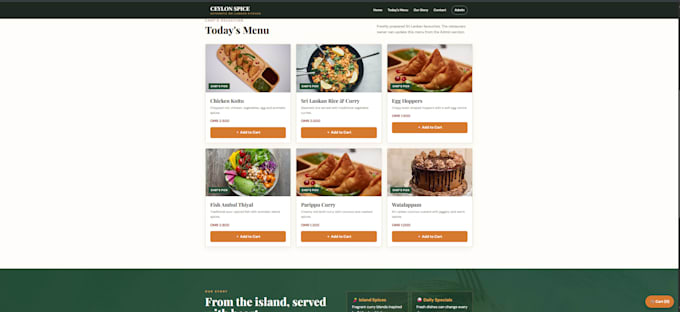 create modern cafe and restaurant website design