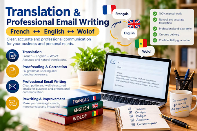 write and proofread professional documents in french