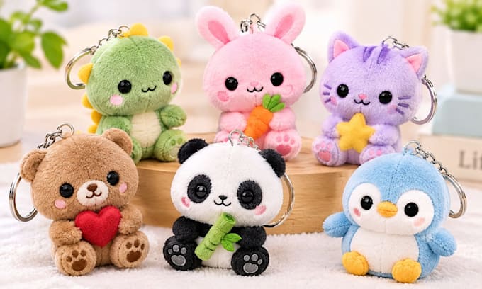 turn your image into a physical plush, squishmallows, keychain, plush pattern