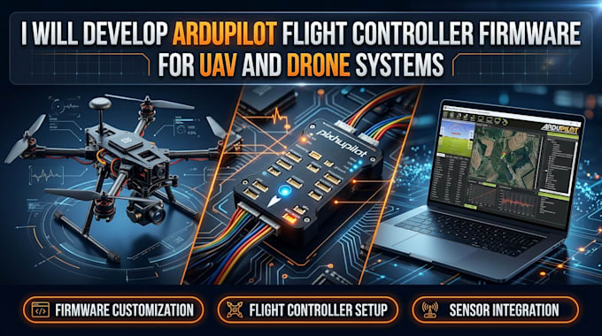 develop ardupilot flight controller firmware for uav and drone systems