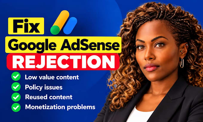 fix google adsense rejection, low value content and website monetization issues