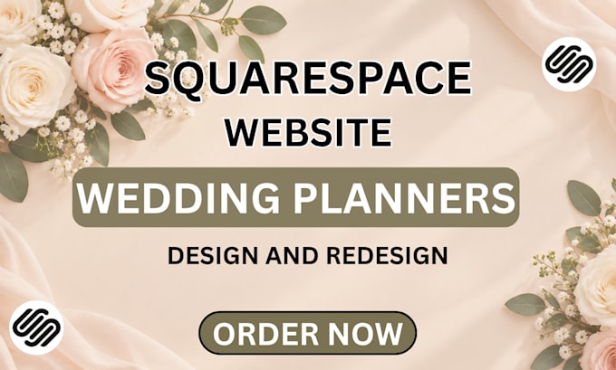 create an elegant squarespace website for wedding planners
