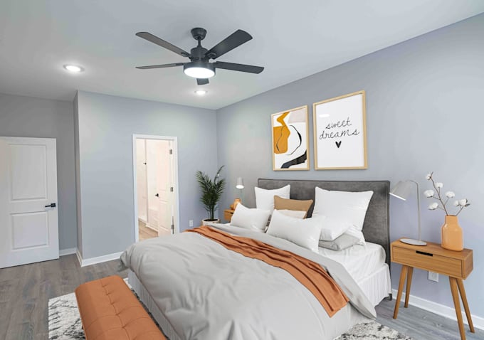 do living room interior design and 3d rendering