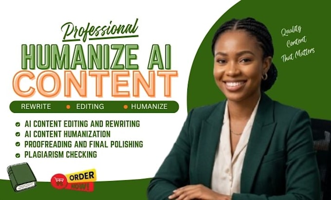 humanize ai content, ai content editing, rewrite ai content, proofreading