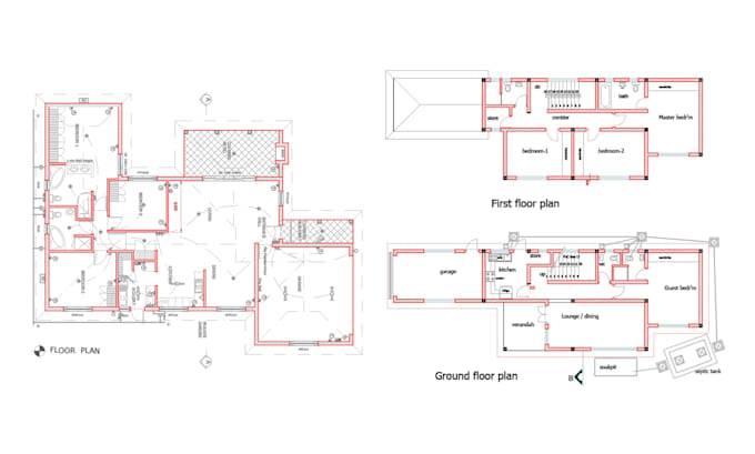 2d floor plan architectural drawing blueprint house plan