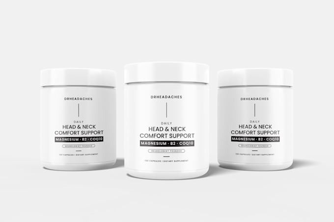 do supplement label design and product label, box packaging