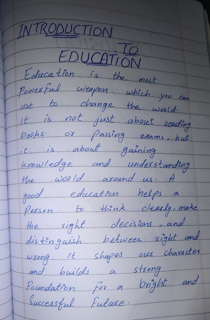 do beautiful cursive handwriting and professional writing work