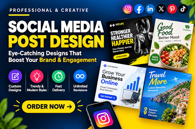 design facebook and instagram posts