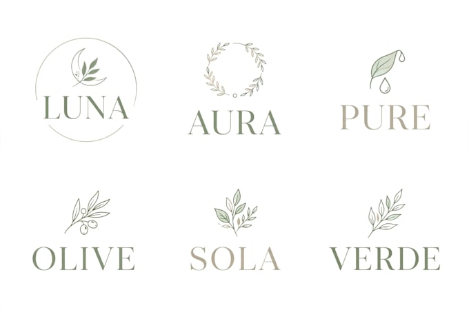 design minimalist organic skincare logo