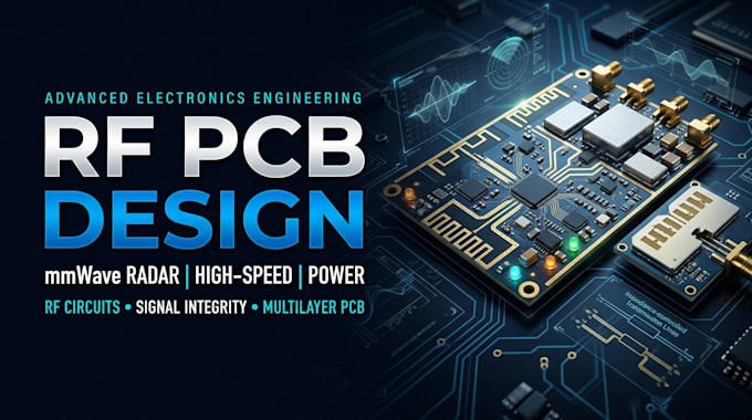 design rf pcb, mmwave radar sensor, power and high speed electronics