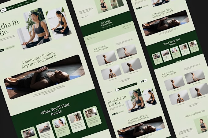 squarespace wellness website, meditation, nutritionist, private practice website