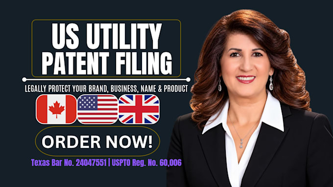 draft a US utility patent application with claims and uspto filing format